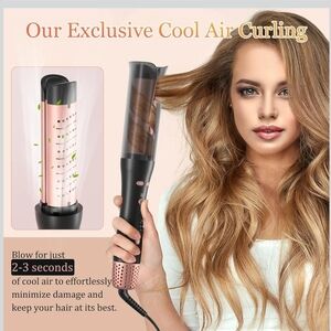 Cool Air Curling Iron - Black and Pink